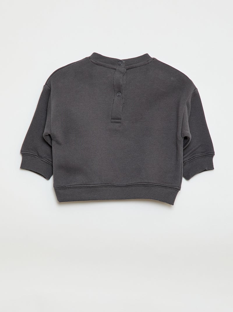 Sweat en molleton imprimé 'Mickey' Noir - Kiabi