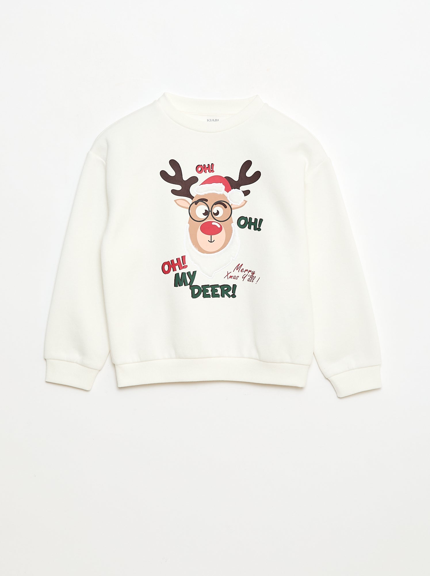 Sweat en molleton imprimé Noël