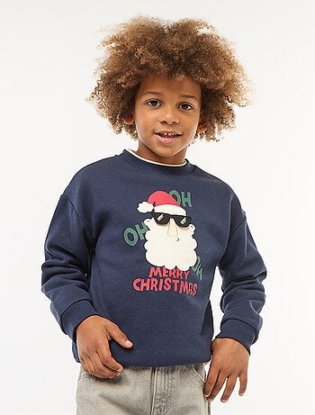 Sweat en molleton imprimé Noël