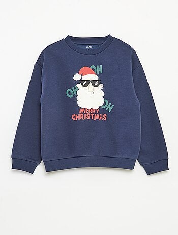 Sweat en molleton imprimé Noël