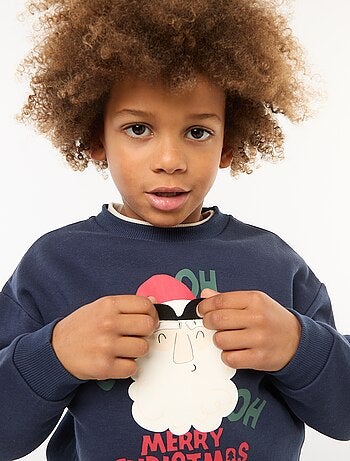 Sweat en molleton imprimé Noël