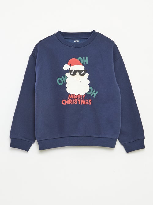 Sweat en molleton imprimé Noël - Kiabi