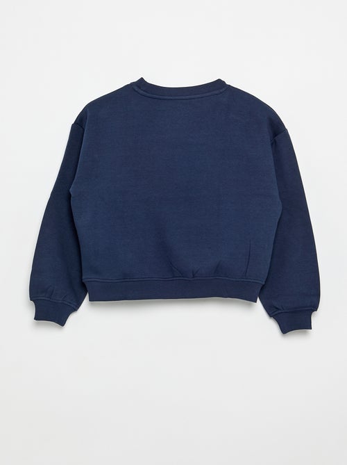 Sweat en molleton imprimé poitrine - Kiabi Sweat en molleton imprimé poitrine - Kiabi