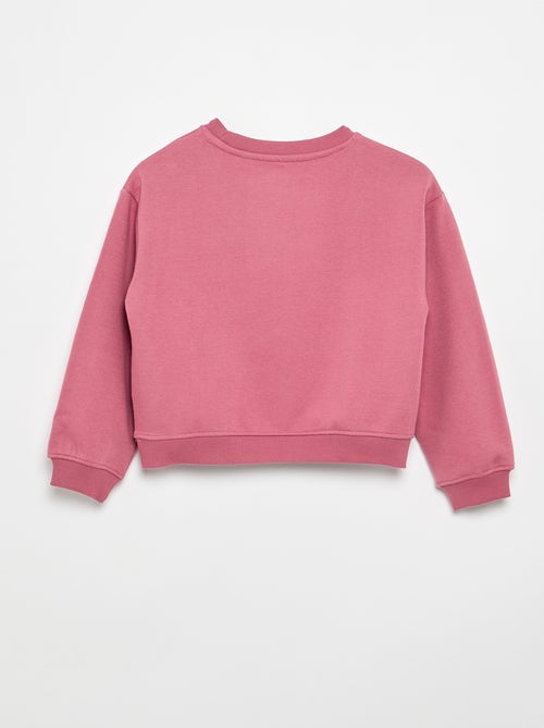 Sweat en molleton imprimé poitrine - Kiabi