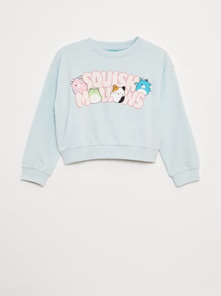 Sweat en molleton imprimé 'squishmallows'