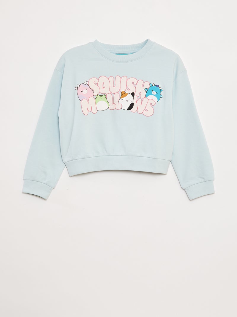 Sweat en molleton imprimé 'squishmallows' Bleu - Kiabi