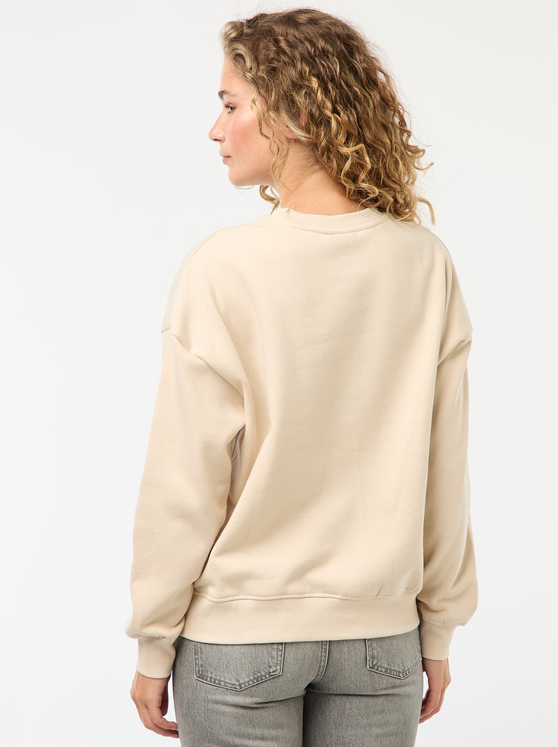 Sweat en molleton imprimé 'The Rolling Stones' Gris - Kiabi