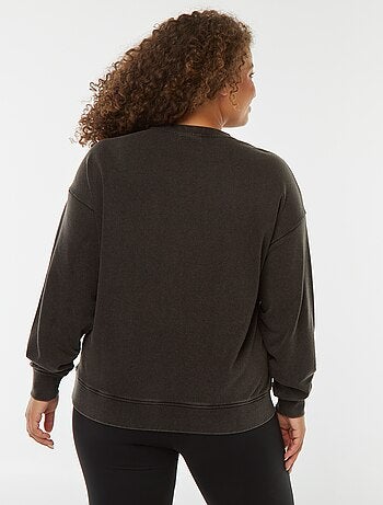 Sweat en molleton léger avec étoiles en strass