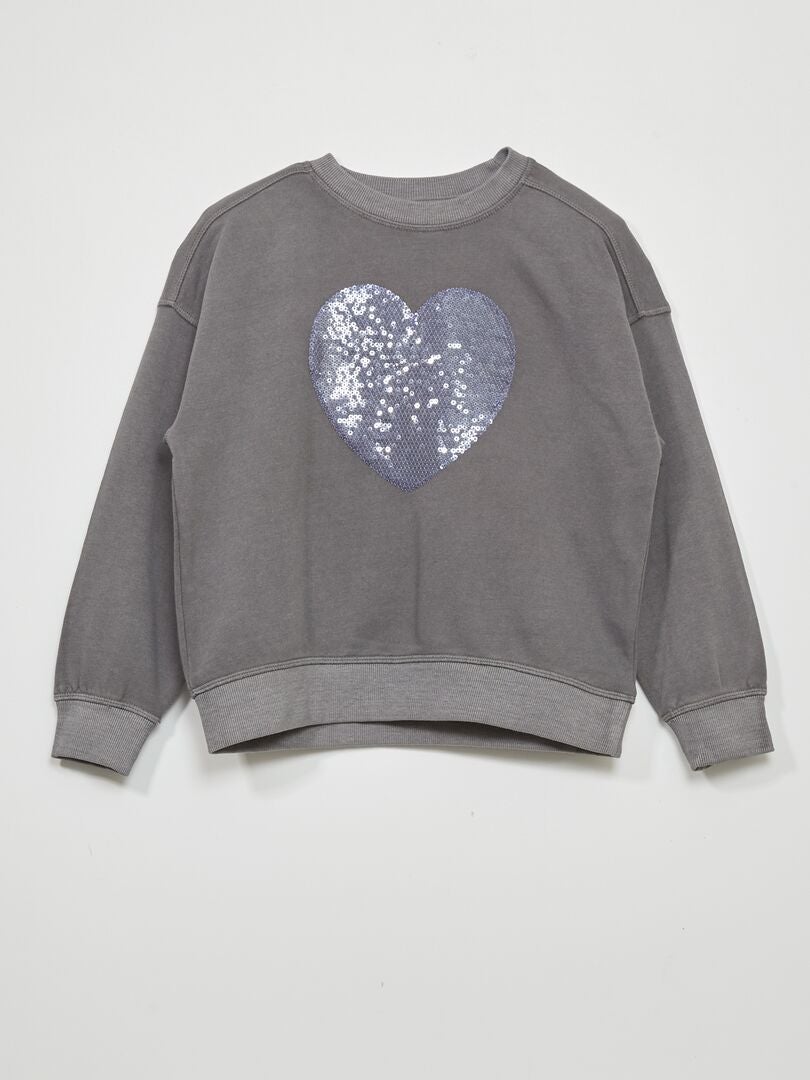 Sweat Léger XXI Gris Strass – Taille L Femme, Neuf Sans étiquette, Zip