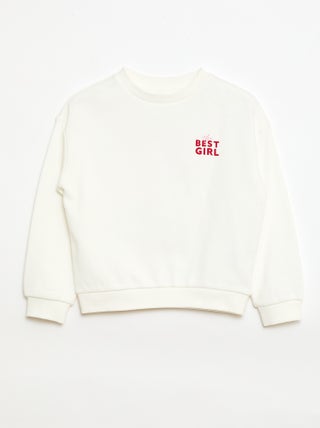 Sweat en molleton léger imprimé