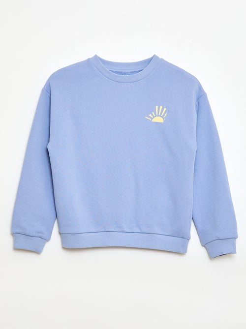Sweat en molleton léger imprimé - Kiabi Sweat en molleton léger imprimé - Kiabi