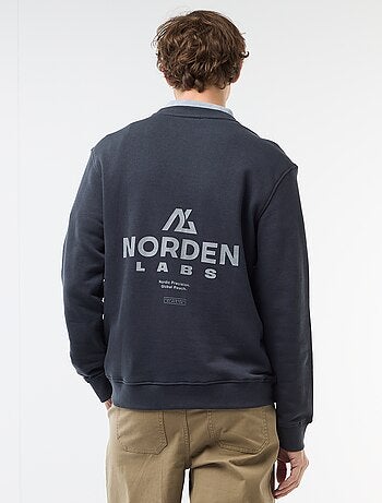 Sweat en molleton léger imprimé recto/verso