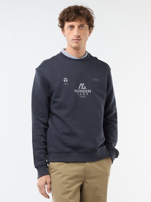 Sweat en molleton léger imprimé recto/verso - Kiabi