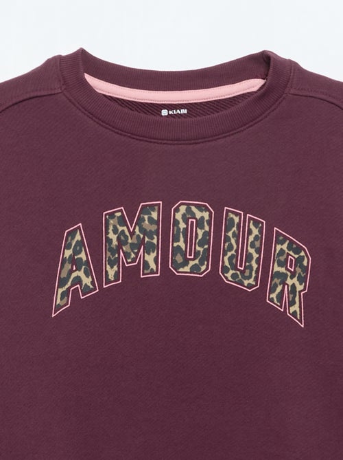 Sweat en molleton léger imprimé recto/verso - Kiabi Sweat en molleton léger imprimé recto/verso - Kiabi