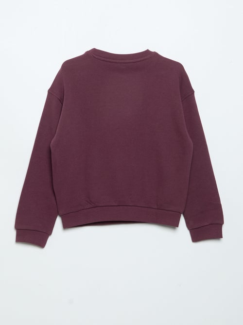 Sweat en molleton léger imprimé recto/verso - Kiabi Sweat en molleton léger imprimé recto/verso - Kiabi