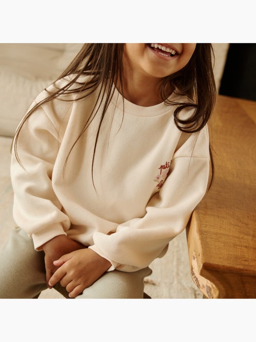 Sweat en molleton marguerite - Kiabi