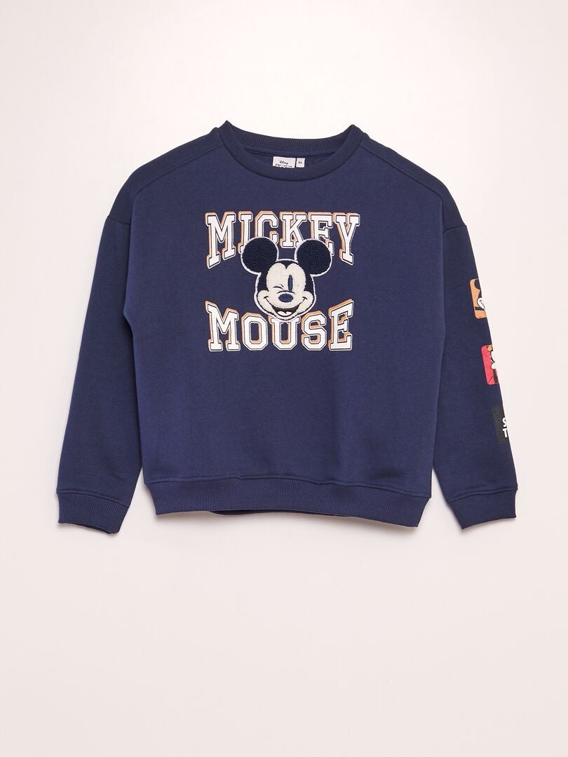 Sweat en molleton 'Mickey' Bleu - Kiabi