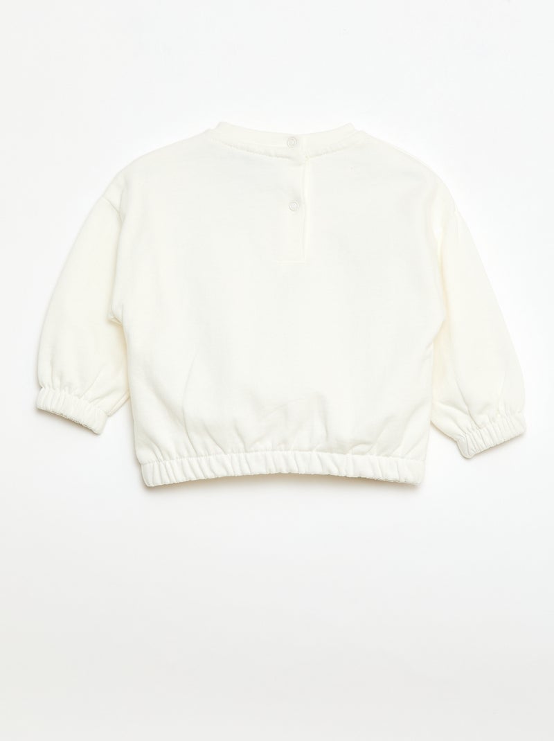 Sweat en molleton 'Miffy' Blanc - Kiabi