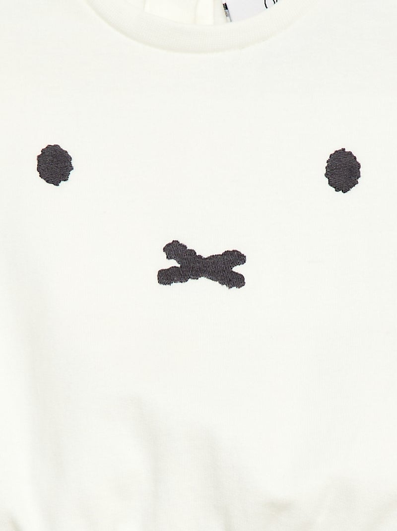 Sweat en molleton 'Miffy' Blanc - Kiabi