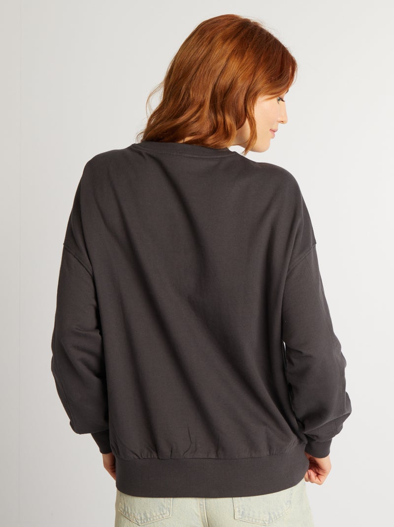 Sweat en molleton 'Minecraft' Gris anthracite - Kiabi