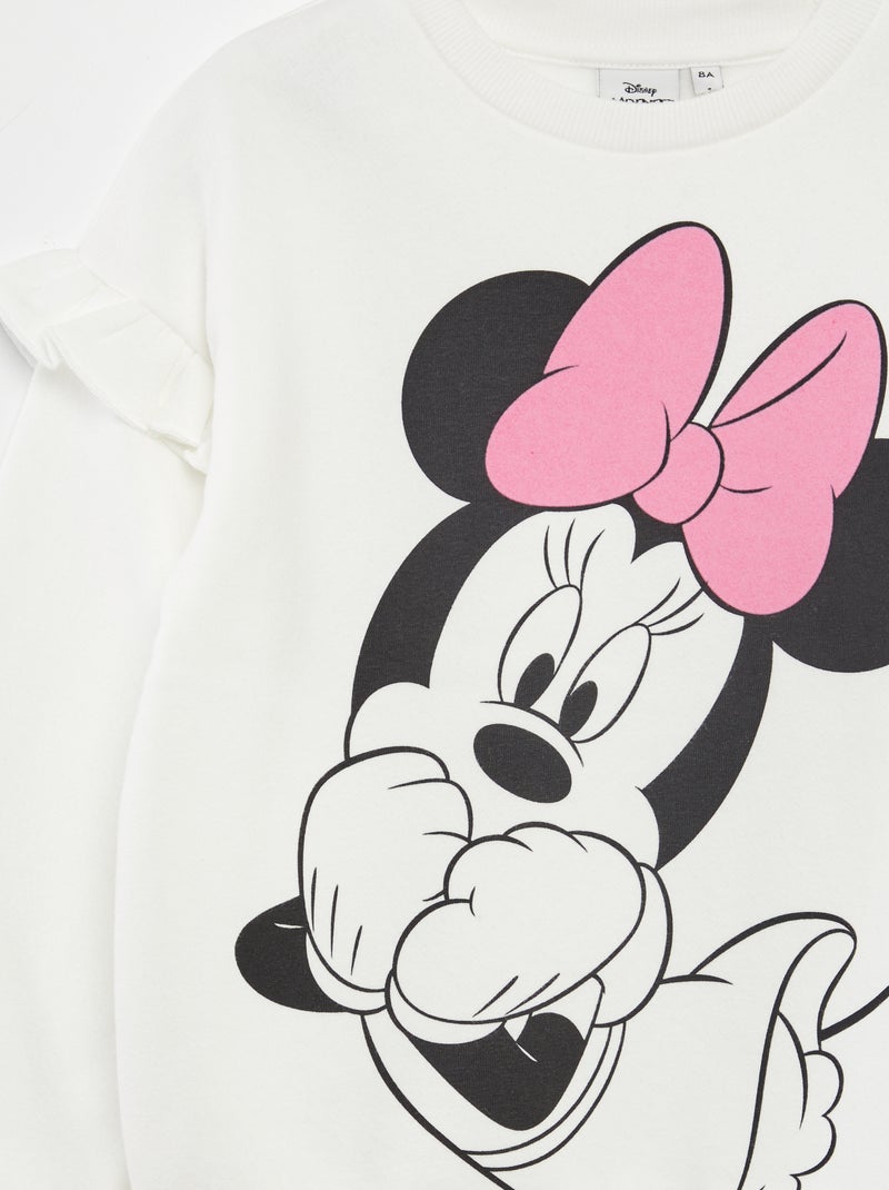 Sweat en molleton 'Minnie' Blanc Minnie - Kiabi