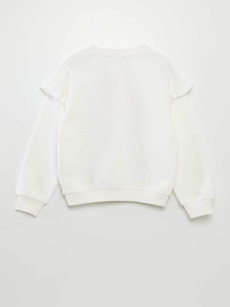 Sweat en molleton 'Minnie' Blanc Minnie - Kiabi