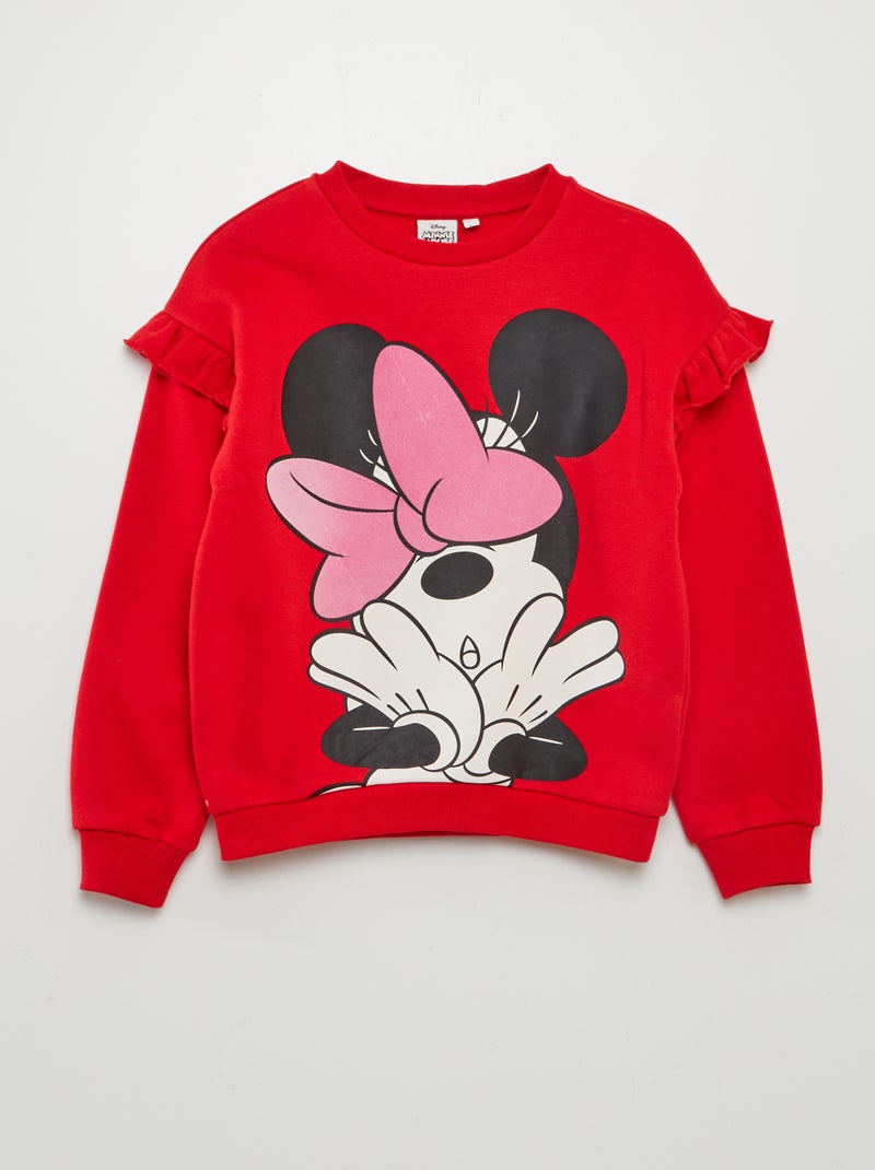 Sweat en molleton 'Minnie' Rouge Minnie - Kiabi