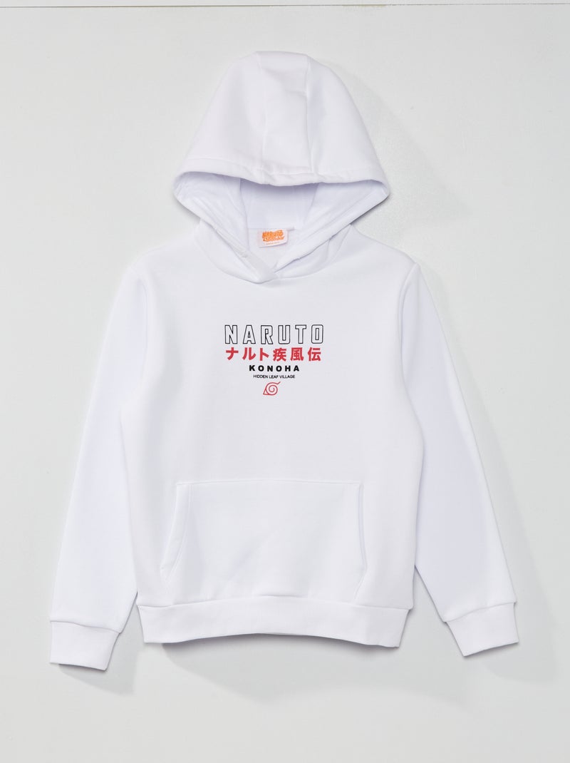 Sweat en molleton 'Naruto' blanc - Kiabi
