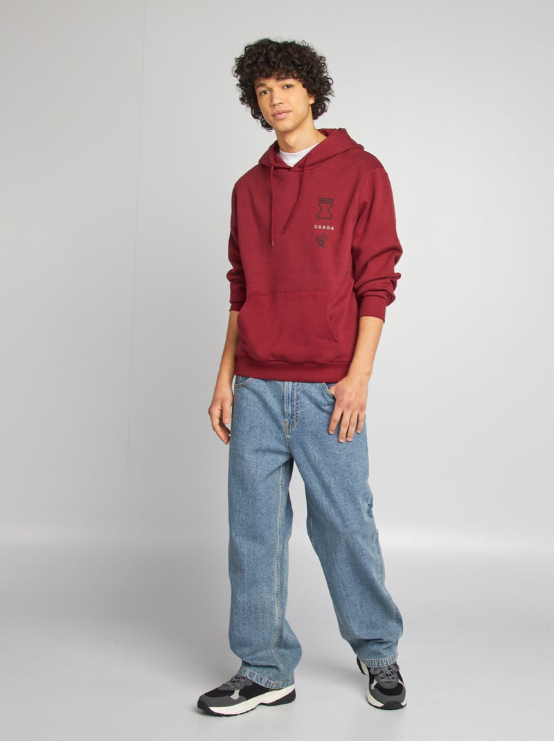 Sweat en molleton 'Naruto' Rouge - Kiabi