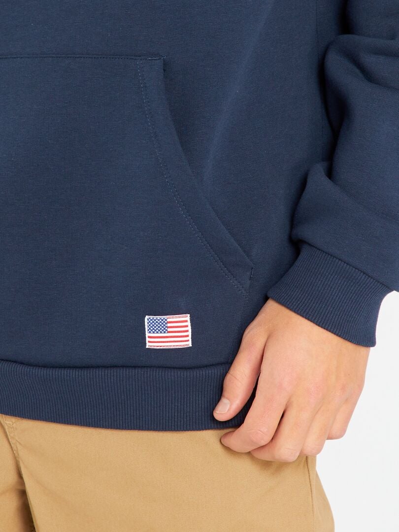 Sweat en molleton 'Nasa' Bleu marine - Kiabi