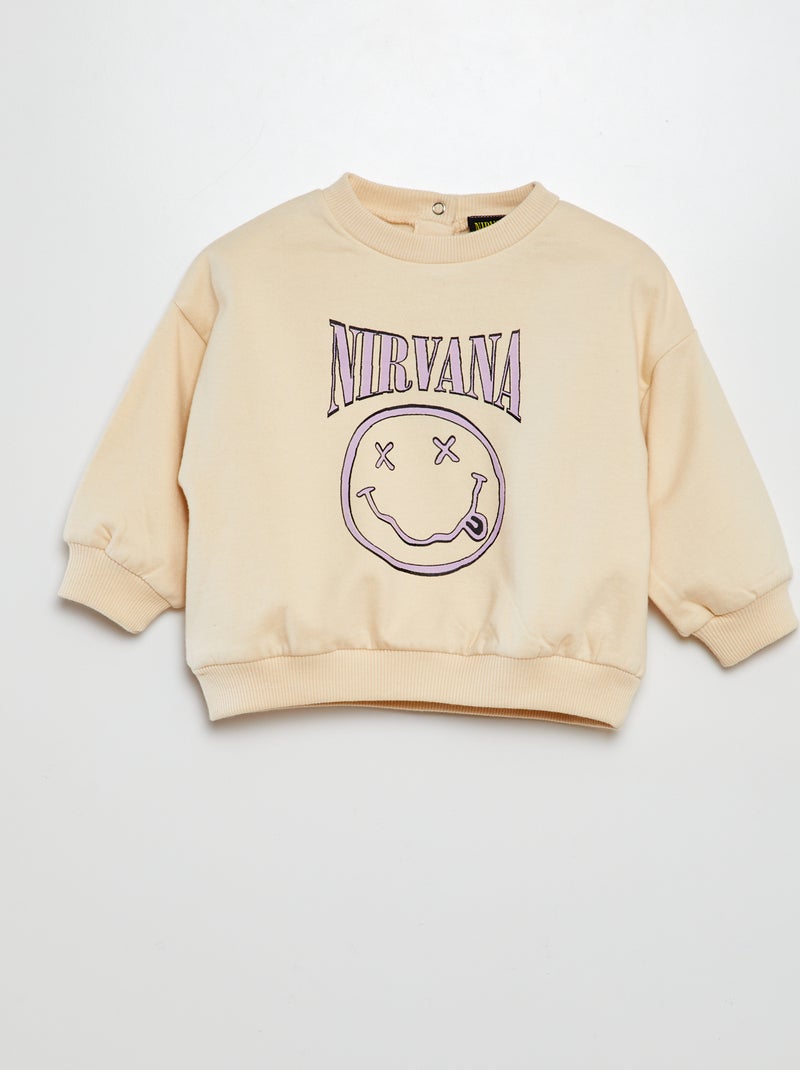 Sweat en molleton 'Nirvana' Beige - Kiabi