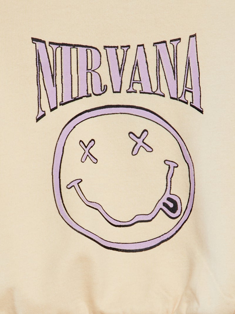 Sweat en molleton 'Nirvana' Beige - Kiabi