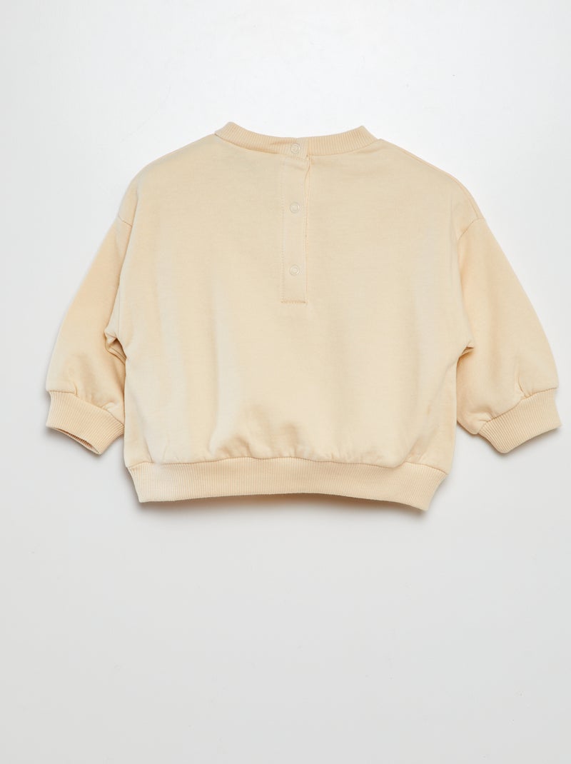 Sweat en molleton 'Nirvana' Beige - Kiabi