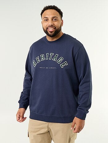 Sweat en molleton non gratté avec inscription