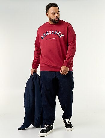 Sweat en molleton non gratté avec inscription