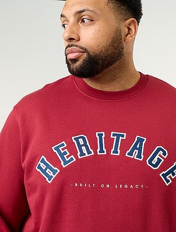 Sweat en molleton non gratté avec inscription