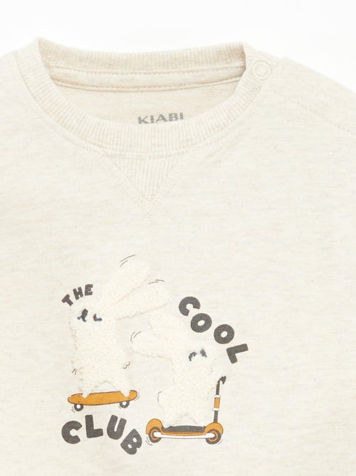 Sweat en molleton non gratté - Kiabi