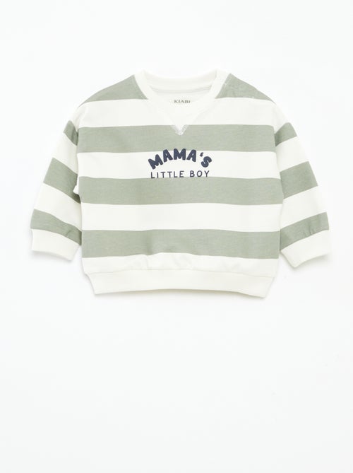Sweat en molleton non gratté - Kiabi