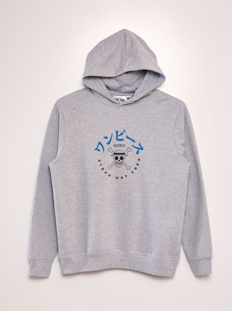 Sweat en molleton 'One Piece' Gris - Kiabi