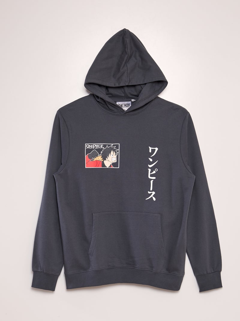 Sweat en molleton 'One Piece' Gris - Kiabi