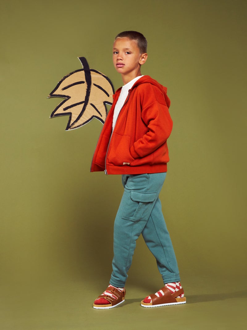 Sweat en molleton Orange - Kiabi