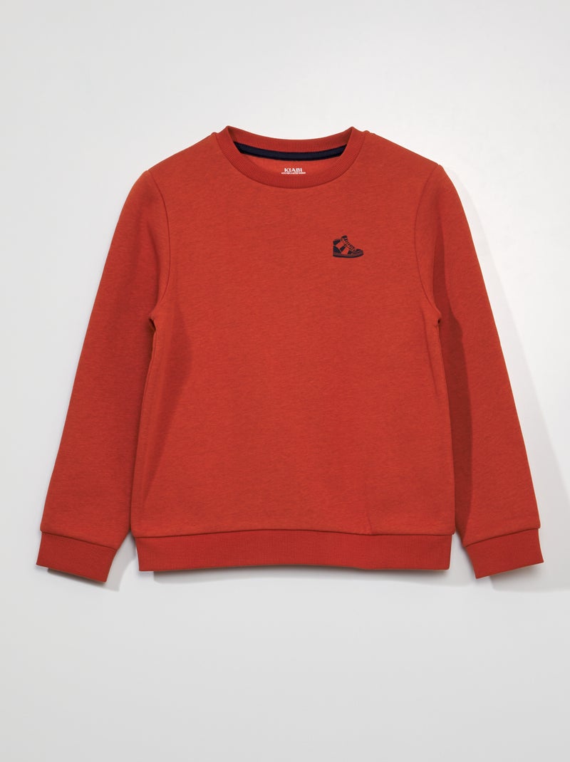 Sweat en molleton Orange - Kiabi