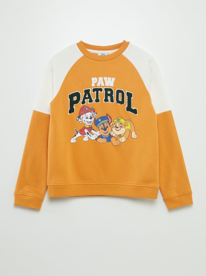 Sweat en molleton 'Pat 'Patrouille' Orange - Kiabi