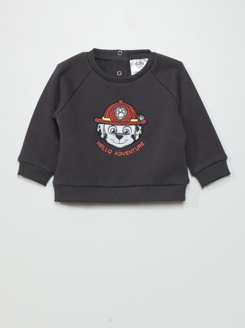 Sweat en molleton 'Pat'Patrouille' Gris - Kiabi