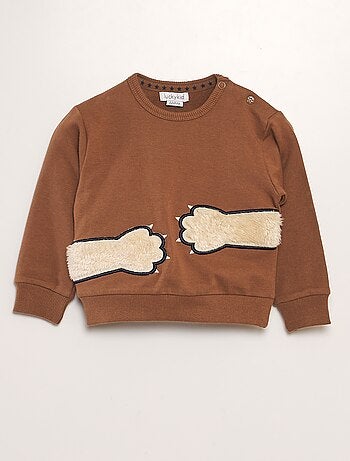 Sweat en molleton 'patte d'ours'