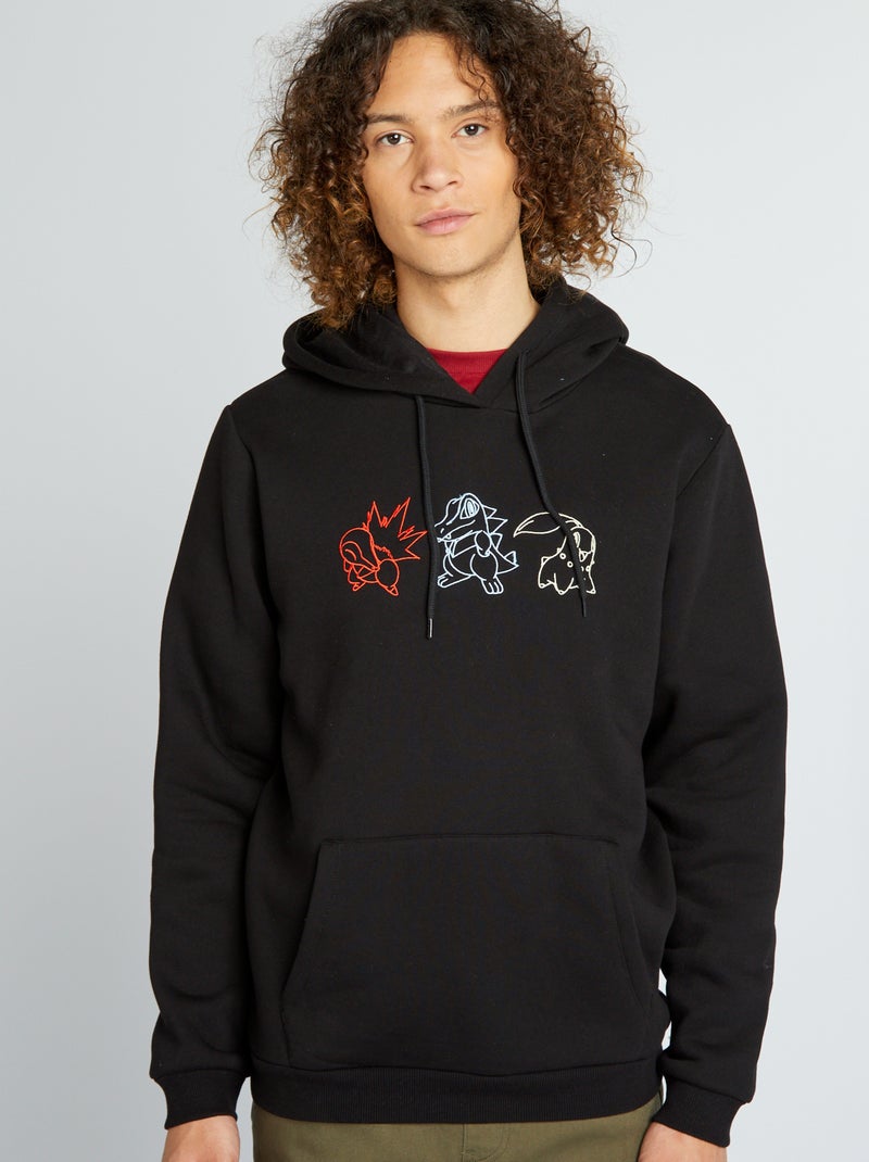 Sweat en molleton 'Pokémon' Noir - Kiabi
