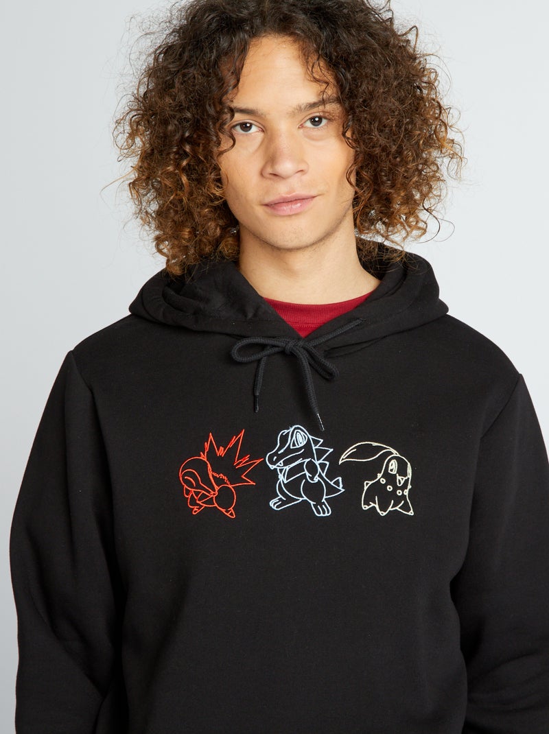 Sweat en molleton 'Pokémon' Noir - Kiabi