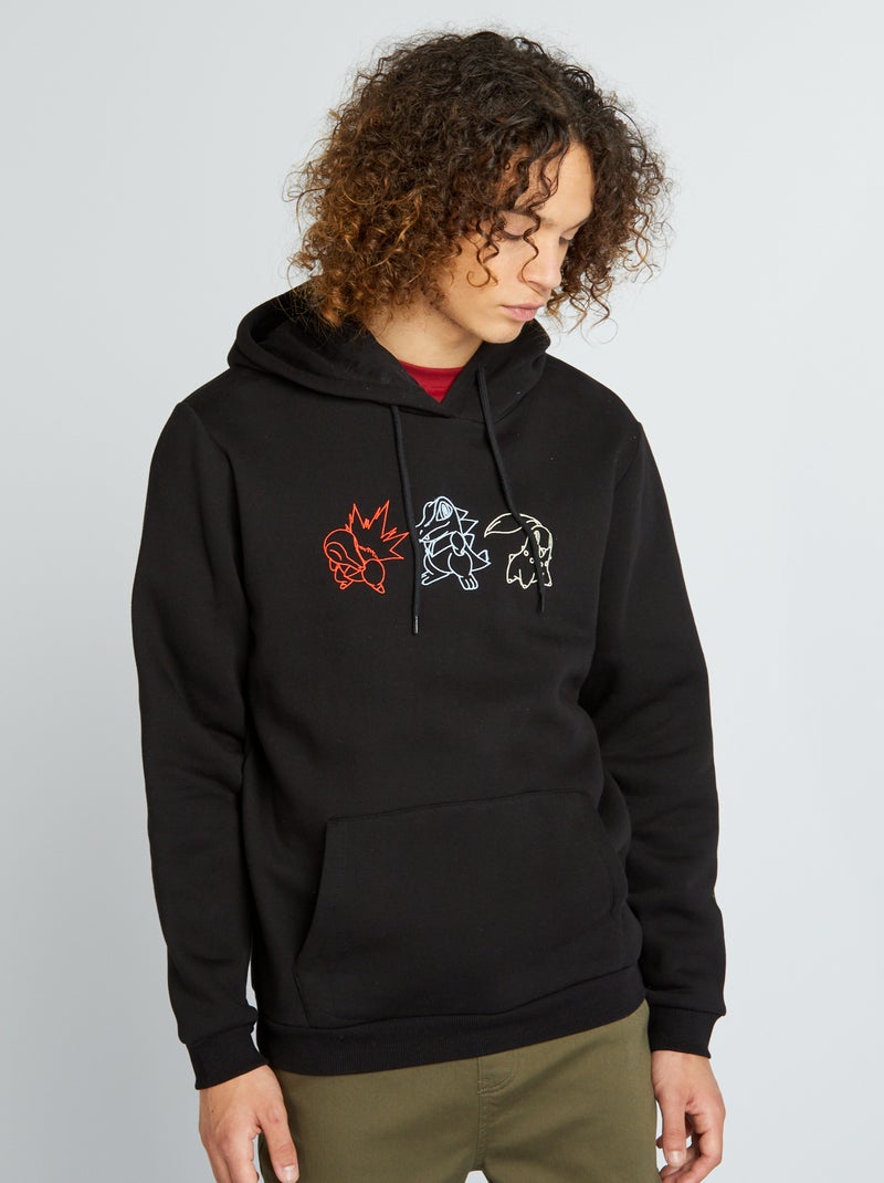 Sweat en molleton 'Pokémon' NOIR - Kiabi