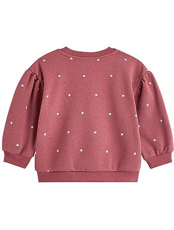 Sweat en molleton rose