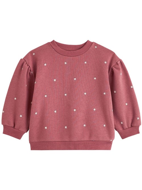 Sweat en molleton rose - Kiabi